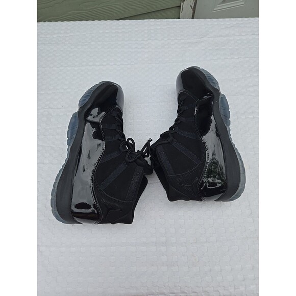 Jordan 11 Retro Black on Black Sneakers Patent Suede Size 13 Men  136046-000 main image 8